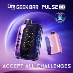 GEEKBARPULSEXD1 GEEK BAR PULSE X 5% DISPOSABLE (90ML) 25K & PULSE. MODE - 15K PUFFS 5CT/ BOX