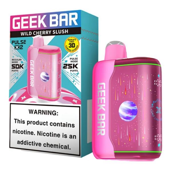 GEEK BAR PULSE X2 5% DISPOSABLE (90ML) 50K PUFFS (TEXAS COMPLIANT) 5CT/ BOX