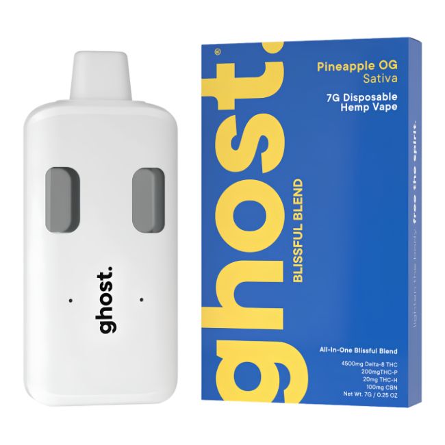 GHOST BLISSFUL BLEND THCA + THCP + HHCP + 7GM DISPO 5CT/ BOX