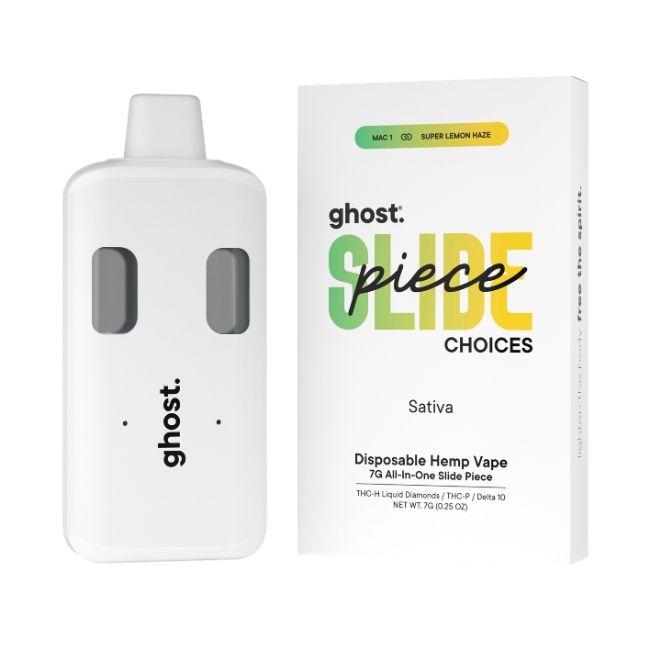 GHOST SLIDE PIECE CHOICES THCH LIQUID DIAMONDS + THCP + D10 7GM DISPO 5CT/ BOX