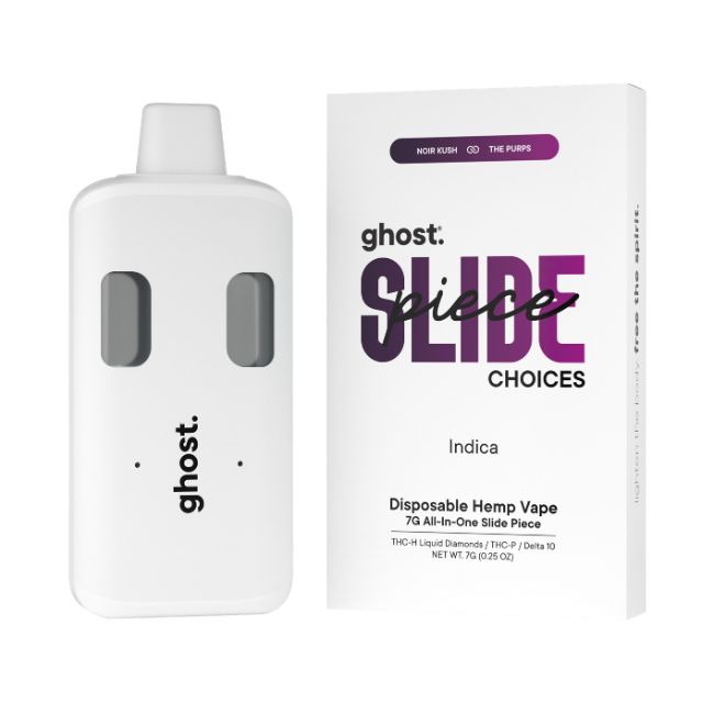 GHOST SLIDE PIECE CHOICES THCH LIQUID DIAMONDS + THCP + D10 7GM DISPO 5CT/ BOX
