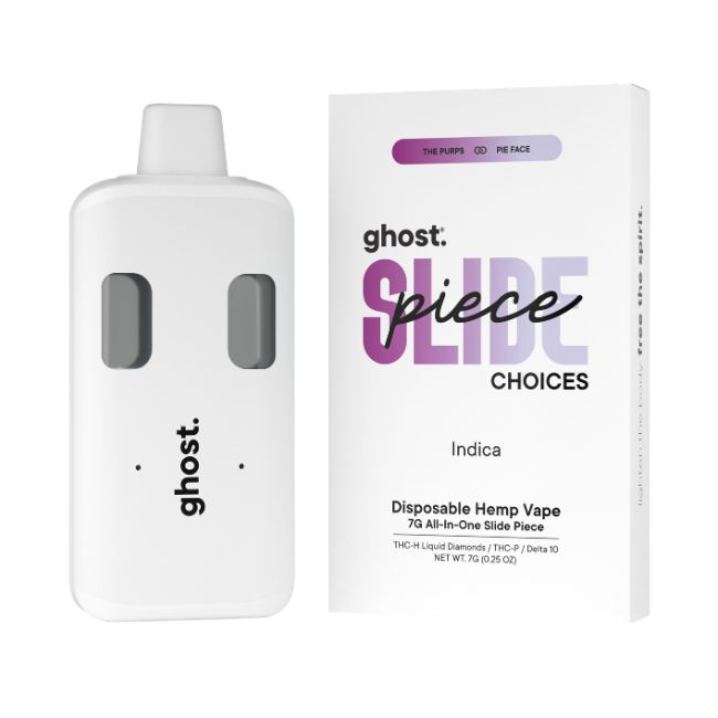 GHOST SLIDE PIECE CHOICES THCH LIQUID DIAMONDS + THCP + D10 7GM DISPO 5CT/ BOX
