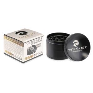 GRTSUNAMI50MM TSUNAMI DRY HERB CAVED SUNKEN TOP 50MM GRINDER
