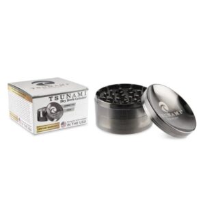 GRTSUNAMI75MM TSUNAMI DRY HERB CAVED SUNKEN TOP 75MM GRINDER