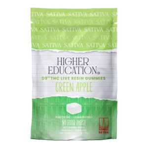HIGHER EDUCATION D9HD THC LIVE RESIN VEGAN FRIENDLY 100MG GUMMIES 10CT/ BAG (FL COMPLIANT) HIGHER EDUCATION D9HD THC LIVE RESIN VEGAN FRIENDLY 100MG GUMMIES 10CT/ BAG (FL COMPLIANT)