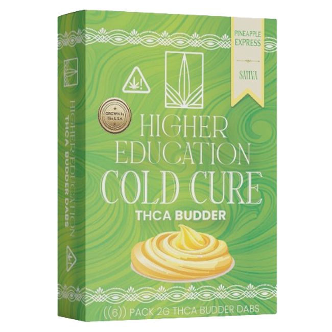 HIGHER EDUCATION COLD CURE THCA BUDDER 2GM DABS 6CT/ BOX