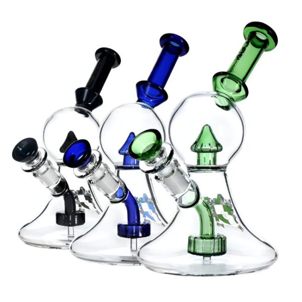 8'' PHOENIXSTAR GLASS FANCY PERC WATER PIPE