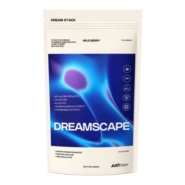 JUST CBD DREAM STACK DREAMSCAPE WILD BERRY NIGHTTIME GUMMIES 10 PACK