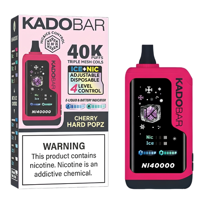 KADO BAR ICE + NIC CONTROL 5% DISPOSABLE (120ML) 40K PUFFS 5CT/ BOX (MADE IN AMERICA)