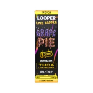 LOOPER LIVE BADDER THCA + HHC + THC-P 3GM DISPO 5CT/ BOX
