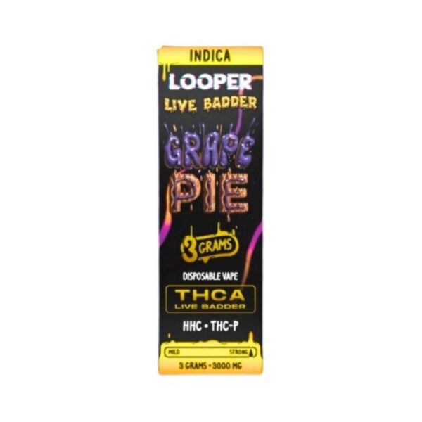 LOOPER LIVE BADDER THCA + HHC + THC-P 3GM DISPO 5CT/ BOX