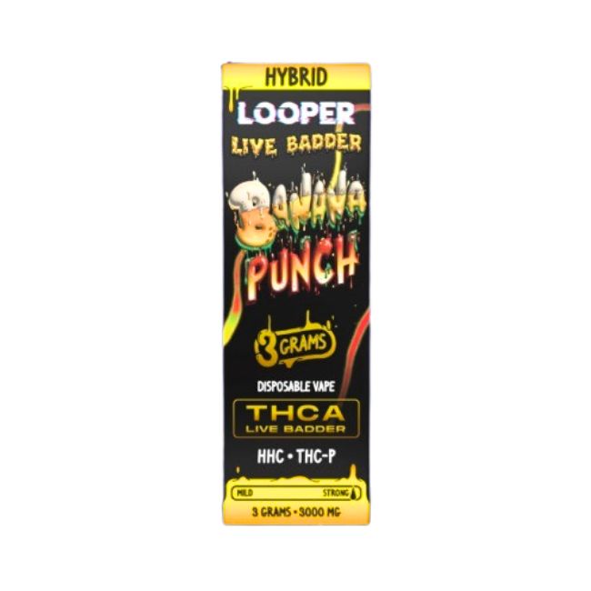 LOOPER LIVE BADDER THCA + HHC + THC-P 3GM DISPO 5CT/ BOX