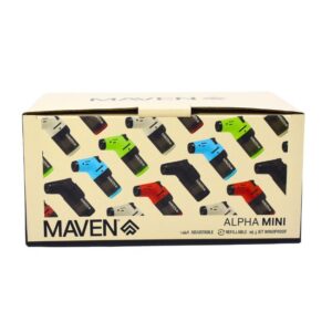 MAVEN ALPHA MINI WIND PROOF TORCH LIGHTER 15CT/ DISPLAY