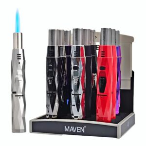 MAVEN DIAMOND WINDPROOF TABLE TORCH LIGHTER 9CT DISPLAY MAVEN DIAMOND WINDPROOF TABLE TORCH LIGHTER 9CT DISPLAY
