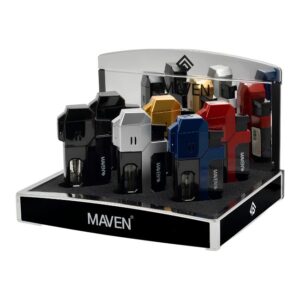 MAVEN FAIRMONT CIGAR WIND PROOF TORCH LIGHTER 6CT DISPLAY
