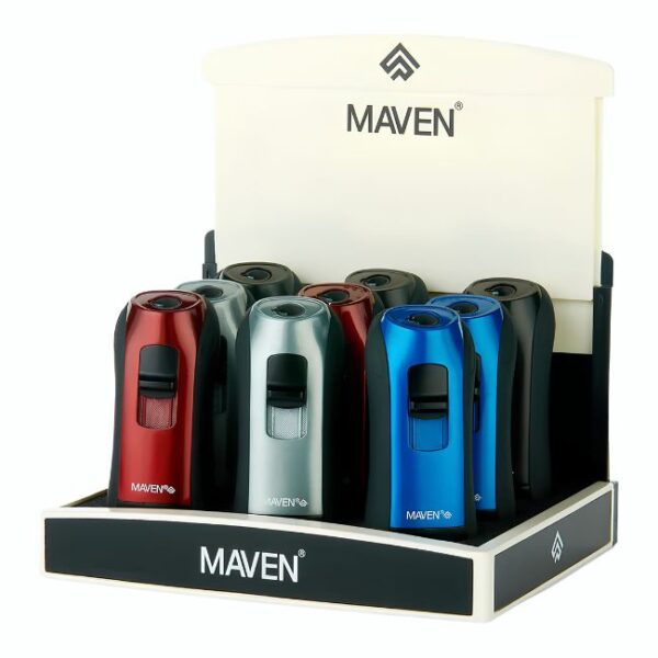 MAVEN FLOW PREMIUM TORCH LIGHTER 9CT DISPLAY
