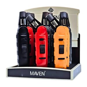 MAVEN MODEL 7 WINDPROOF TORCH LIGHTER 9CT DISPLAY