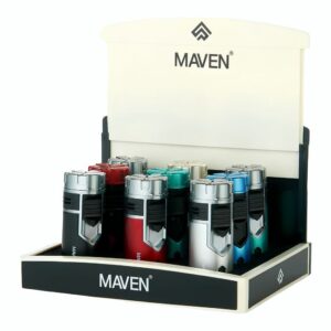 MAVEN MOTION PREMIUM TORCH LIGHTER 9CT DISPLAY MAVEN MOTION PREMIUM TORCH LIGHTER 9CT DISPLAY