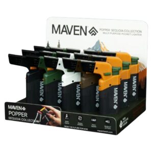 MAVEN POPPER SEQUOIA COLLECTION LIGHTER WITH BOTTLE OPENER 15CT DISPLAY