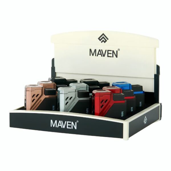 MAVEN PRIME TRIPLE JET FLAME TORCH LIGHTER 9CT DISPLAY