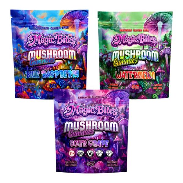 MAGIC BITES MUSHROOM 1000MG GUMMIES 1CT/25PK BOX