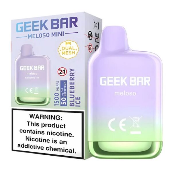 GEEK BAR MELOSO MINI 5% DISPOSABLE (50ML) 1.5K PUFFS 10CT/BOX