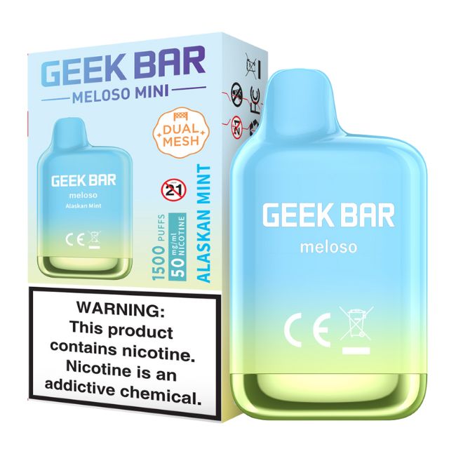 GEEK BAR MELOSO MINI 5% DISPOSABLE (50ML) 1.5K PUFFS 10CT/BOX