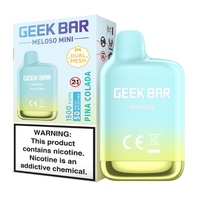 GEEK BAR MELOSO MINI 5% DISPOSABLE (50ML) 1.5K PUFFS 10CT/BOX