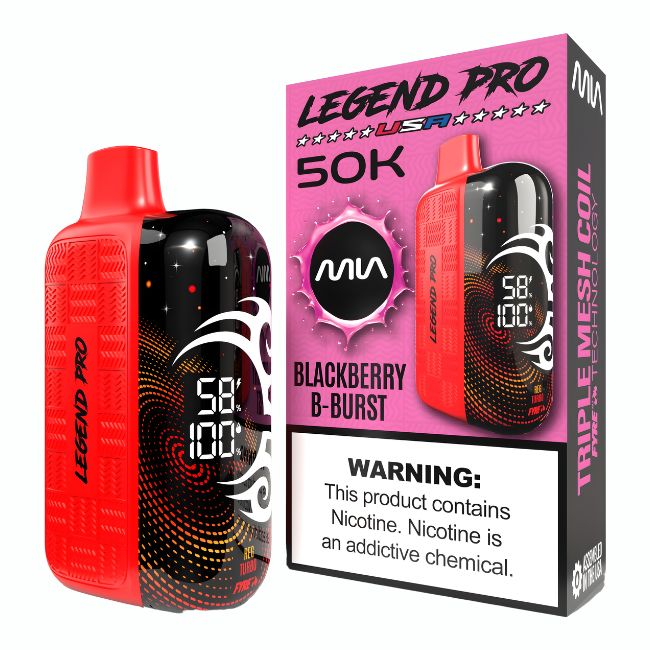 MIA LEGEND PRO 5% DISPOSABLE (125ML) 50K PUFFS 5CT/ BOX (MADE IN USA)