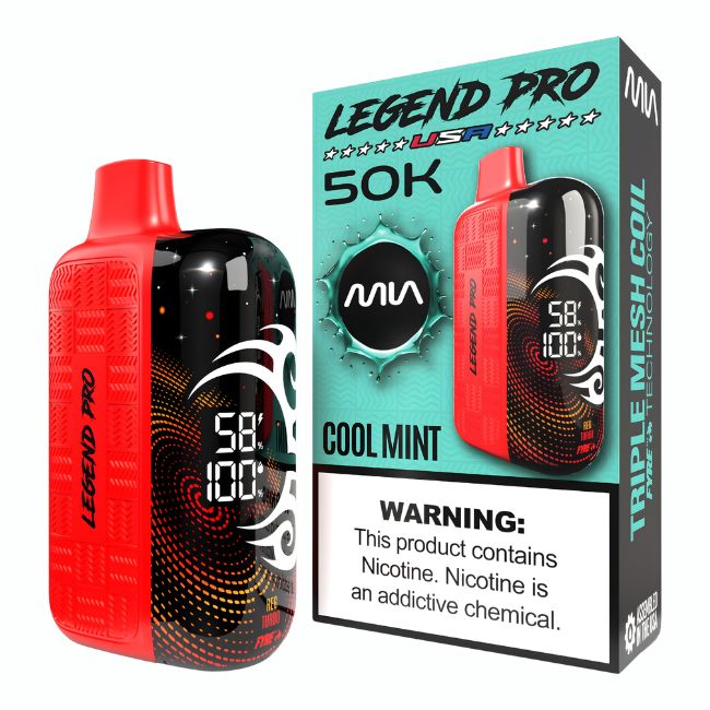 MIA LEGEND PRO 5% DISPOSABLE (125ML) 50K PUFFS 5CT/ BOX (MADE IN USA)