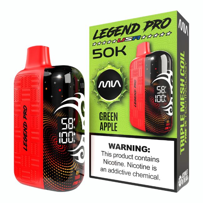 MIA LEGEND PRO 5% DISPOSABLE (125ML) 50K PUFFS 5CT/ BOX (MADE IN USA)