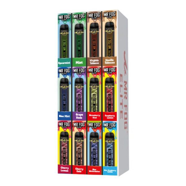 MR FOG ELITE 5% DISPOSABLE 5K PUFFS (780ML) ASSORTED FLAVOR 60CT/ DISPLAY (MADE IN CANADA)