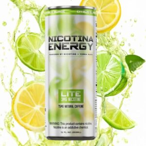 NELITEDRINK001 NICOTINA ENERGY 3MG NICOTINE LITE DRINK 75MG NATURAL CAFFEINE (12OZ 355ML/ CAN) 4PK