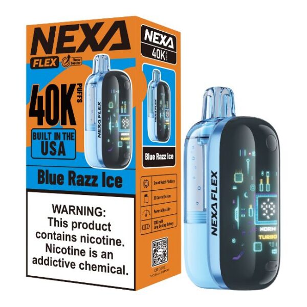 NEXA FLEX 5% DISPOSABLE KIT (90ML) 40K PUFFS 5CT/ BOX (BUILT IN USA)