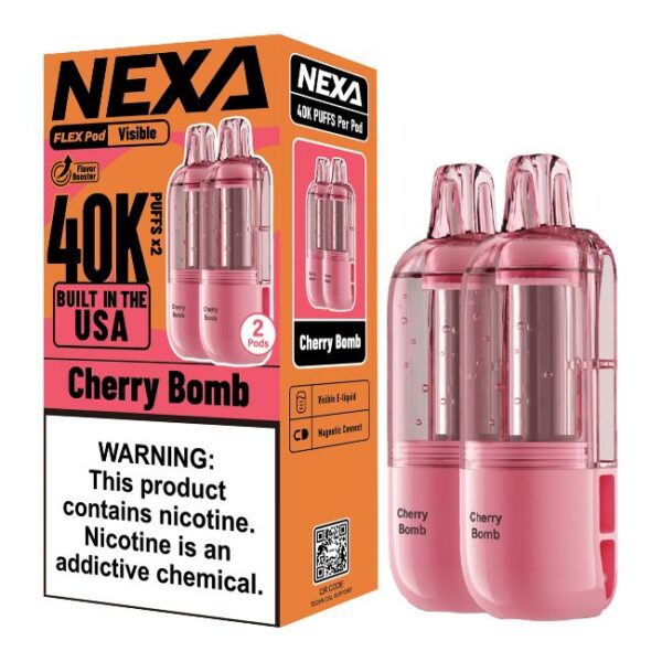 NEXA FLEX 5% DISPOSABLE POD (90ML) 40K PUFFS 2CT 5PK/ BOX (BUILT IN USA)