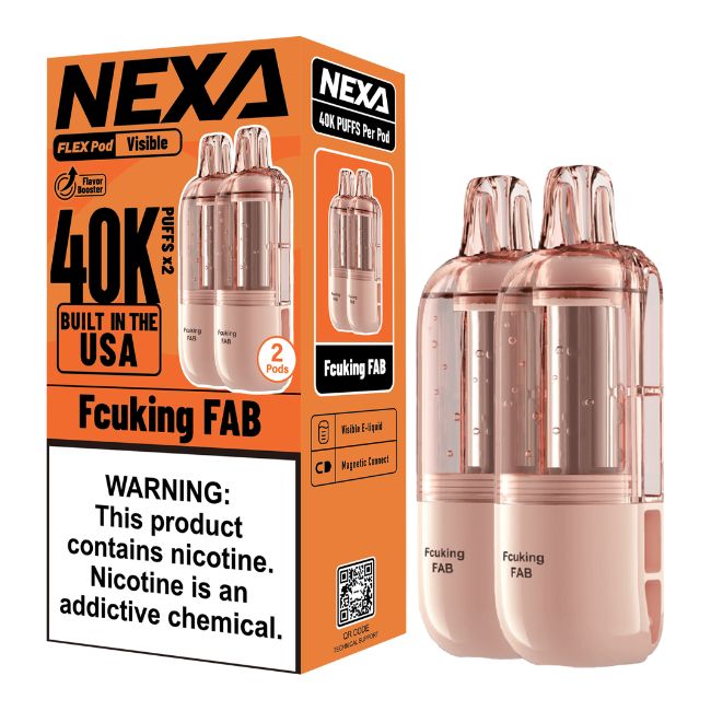 NEXA FLEX 5% DISPOSABLE POD (90ML) 40K PUFFS 2CT 5PK/ BOX (BUILT IN USA)