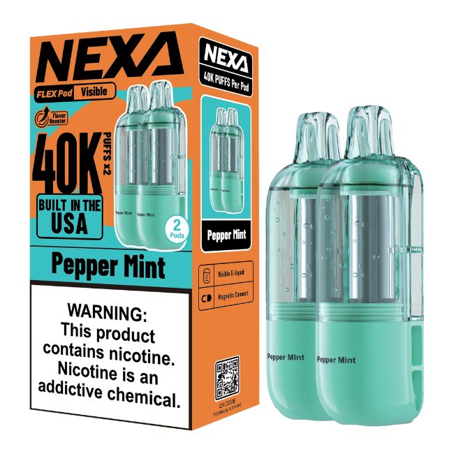 NEXA FLEX 5% DISPOSABLE POD (90ML) 40K PUFFS 2CT 5PK/ BOX (BUILT IN USA)