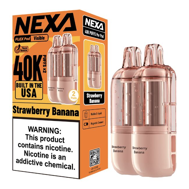 NEXA FLEX 5% DISPOSABLE POD (90ML) 40K PUFFS 2CT 5PK/ BOX (BUILT IN USA)