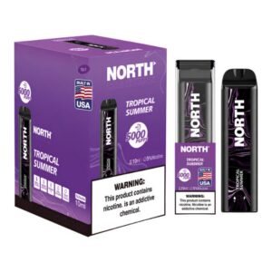 NORTH 5% DISPOSABLE (100ML) 5K PUFFS 10CT/ BOX (BUILT IN USA) NORTH 5% DISPOSABLE (100ML) 5K PUFFS 10CT/ BOX (BUILT IN USA)