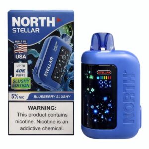 NORTHSTUSA40K01 NORTH STELLAR DARK MOON EDI. 5% DISPOSABLE (100ML) 40K PUFFS 5CT/ BOX (BUILT IN USA)