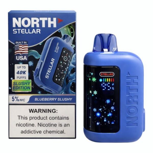 NORTH STELLAR DARK MOON EDI. 5% DISPOSABLE (100ML) 40K PUFFS 5CT/ BOX (BUILT IN USA)