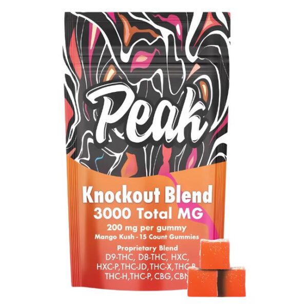 PEAK KNOCKOUT BLEND 3000MG GUMMIES 15CT/ BAG