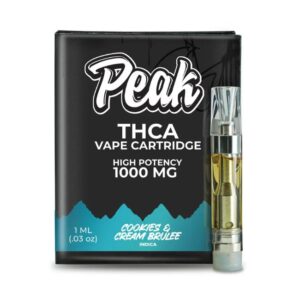 PEAK THCA HIGH POTENCY 1GM VAPE CART 10CT/ BOX