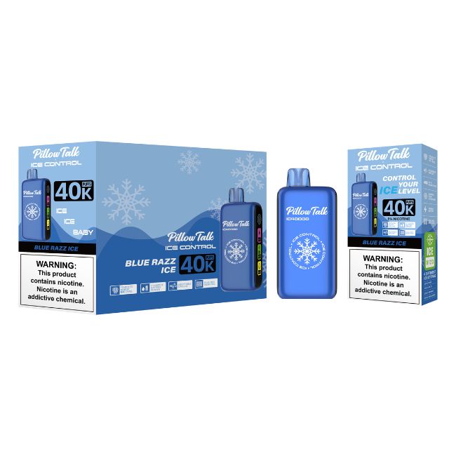 PILLOW TALK ICE CONTROL 5% DISPOSABLE TEXAS COMPLIANT(100ML) 40K PUFFS 5CT/ BOX