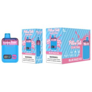 PILLOWTALK60KD001 PILLOW TALK X CLEAR TANK 5% DISPOSABLE TEXAS COMPLIANT (90ML) 60K PUFFS 5CT/ BOX