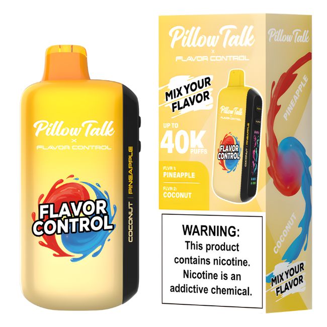 PILLOW TALK FLAVOR CONTROL 5% DISPOSABLE TEXAS COMPLIANT(100ML) 40K PUFFS 5CT/ BOX
