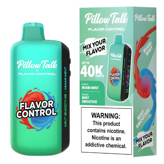 PILLOW TALK FLAVOR CONTROL 5% DISPOSABLE TEXAS COMPLIANT(100ML) 40K PUFFS 5CT/ BOX