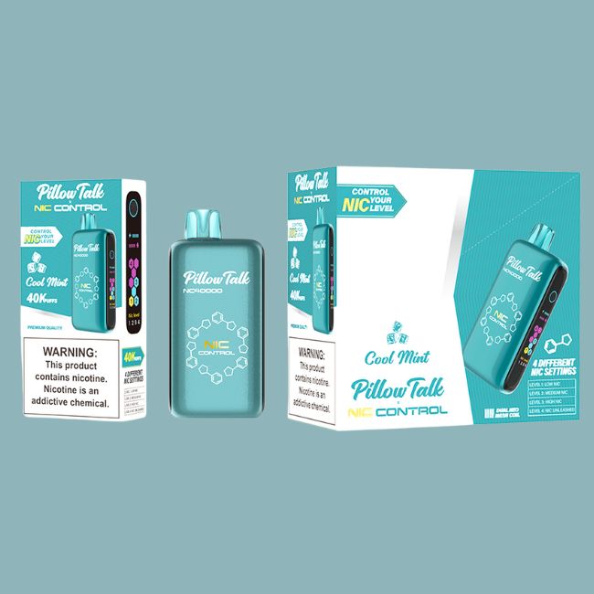 PILLOW TALK NIC CONTROL 5% DISPOSABLE TEXAS COMPLIANT (100ML) 40K PUFFS 5CT/ BOX