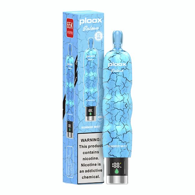PLOOX SALOON BY LUXPODZ 3% DISPOSABLE (150ML) 65K PUFFS 5CT/ BOX (TEXAS COMPLIANT)