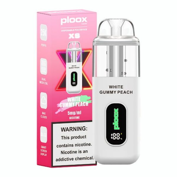 PLOOX XS BY LUXPODZ 5% HOOKAH DISPOSABLE POD (90ML) 25K PUFFS 5CT/ BOX (BUILT IN USA)
